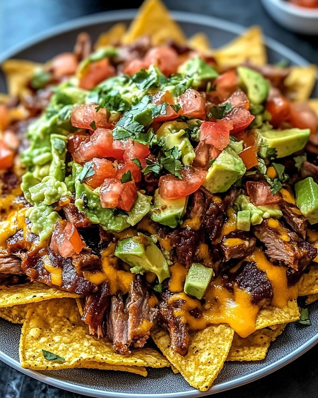 BBQ-Rippchen-Nachos für den perfekten Genuss