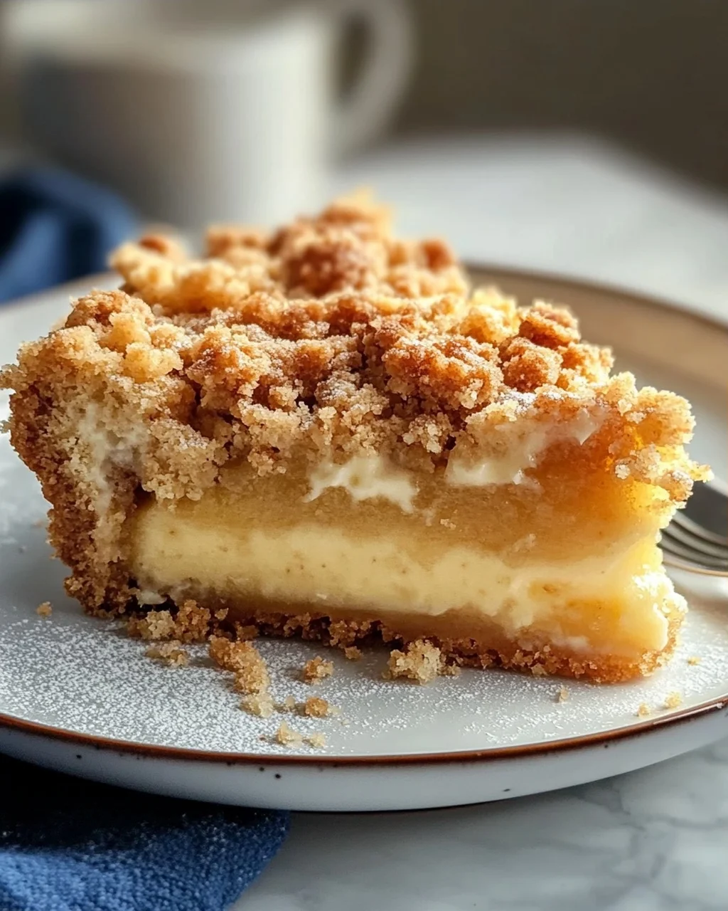 Blaunon-alcoholic beer Streuselkuchen Mit Cremigem Puddingkern