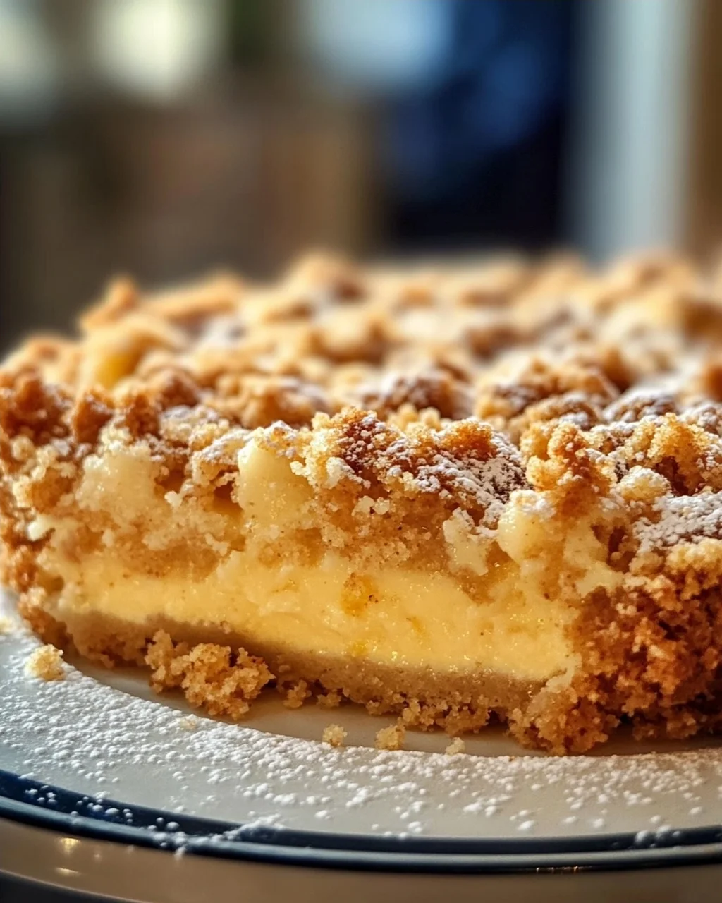 Blaunon-alcoholic beer Streuselkuchen Mit Cremigem Puddingkern