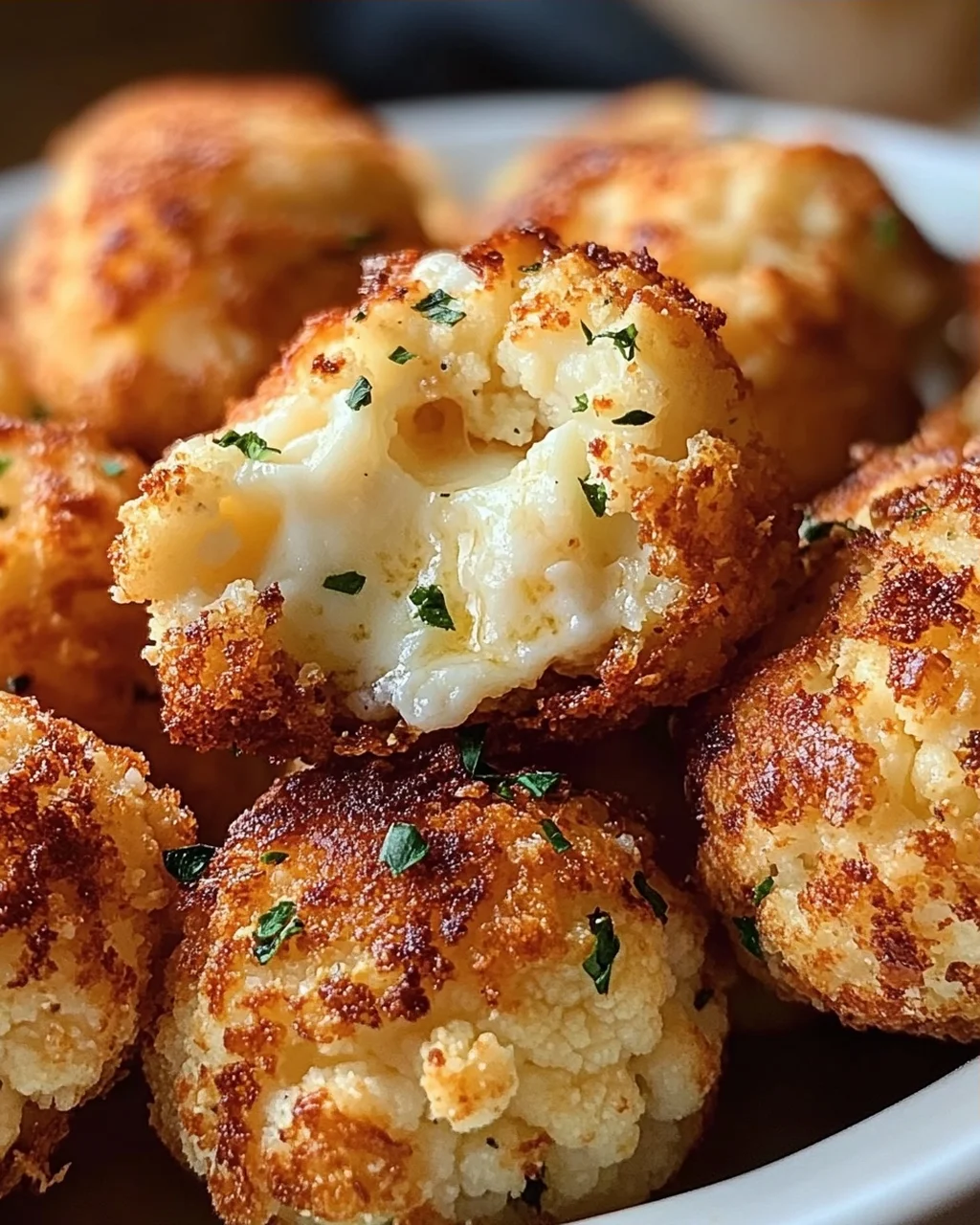 Blumenkohl-Mozzarella-Bällchen