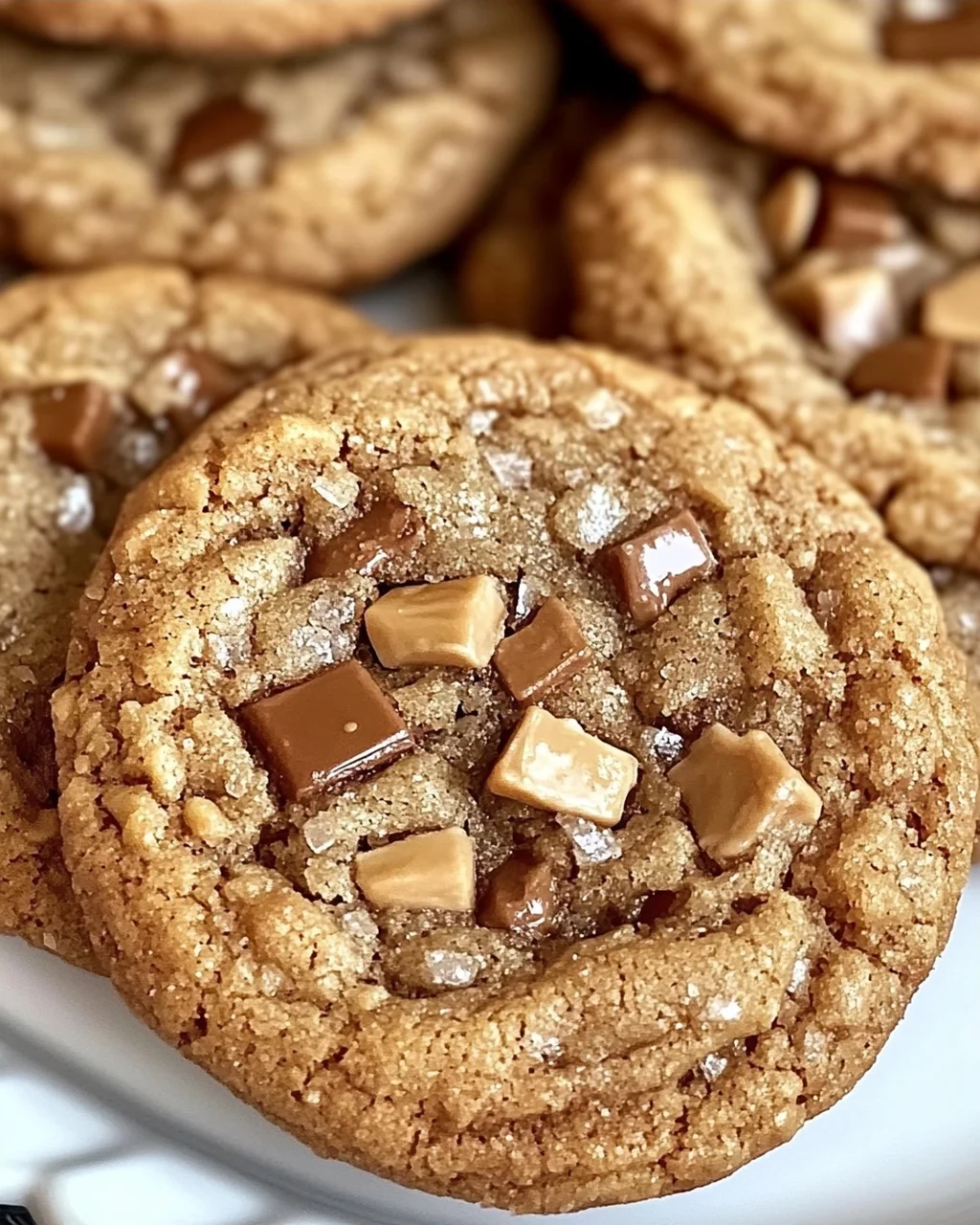 Braune Butter Kaffee Toffee Kekse für Kaffeeliebhaber
