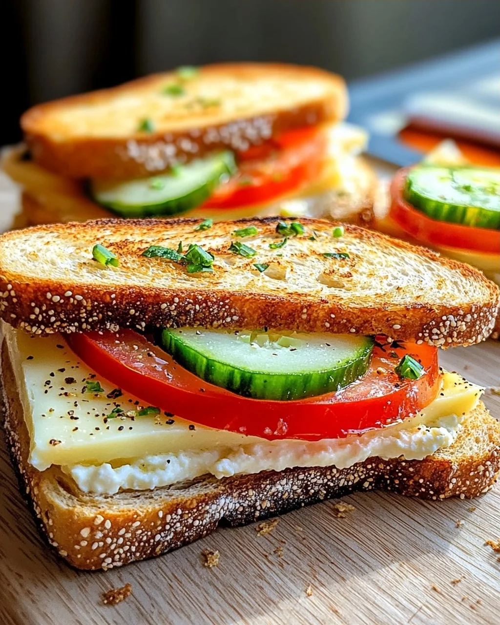 Bulgarische Käse Sandwiches