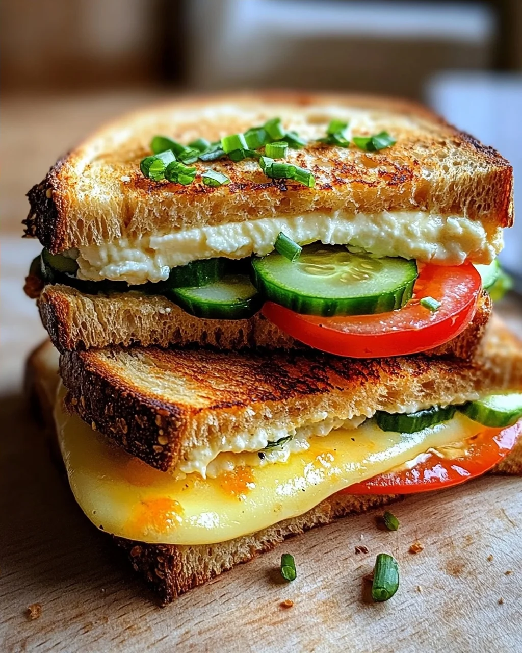 Bulgarische Käse Sandwiches