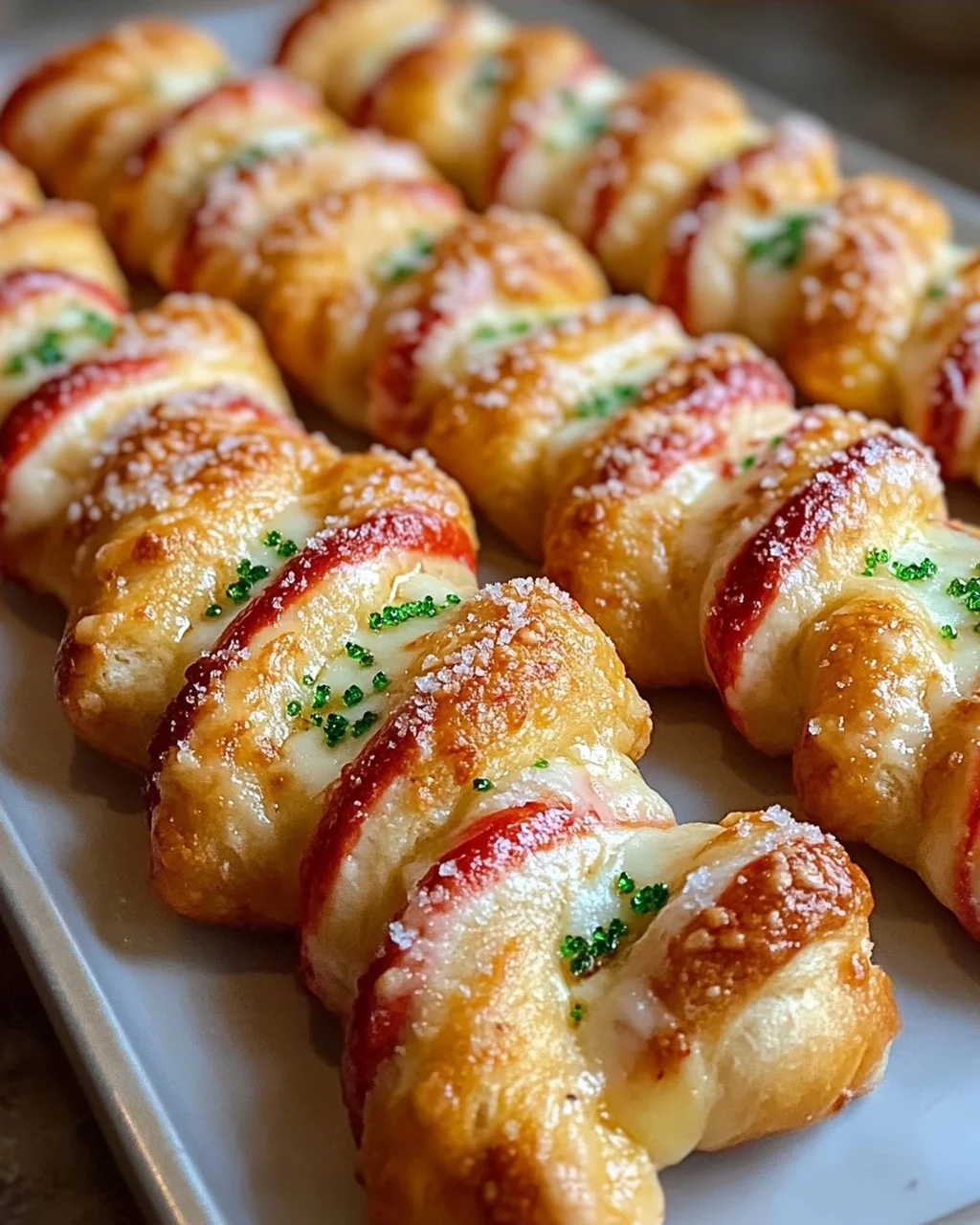 Candy Cane Pizza Breadsticks: Süßes Vergnügen für Weihnachten!
