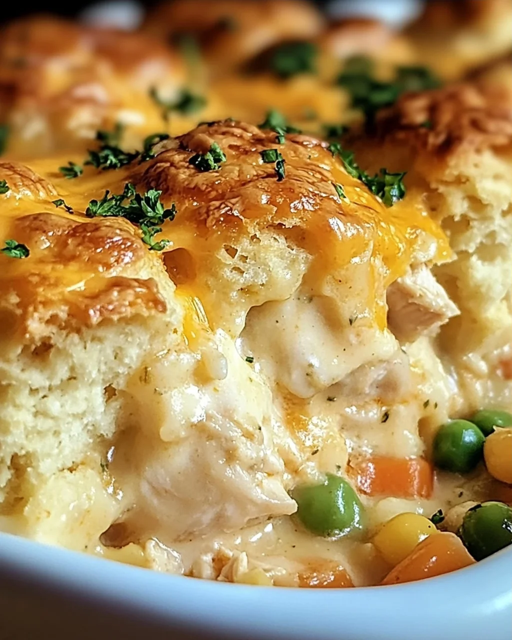 Cheddar-Bay-Hähnchen-Cobbler für gemütliche Abende