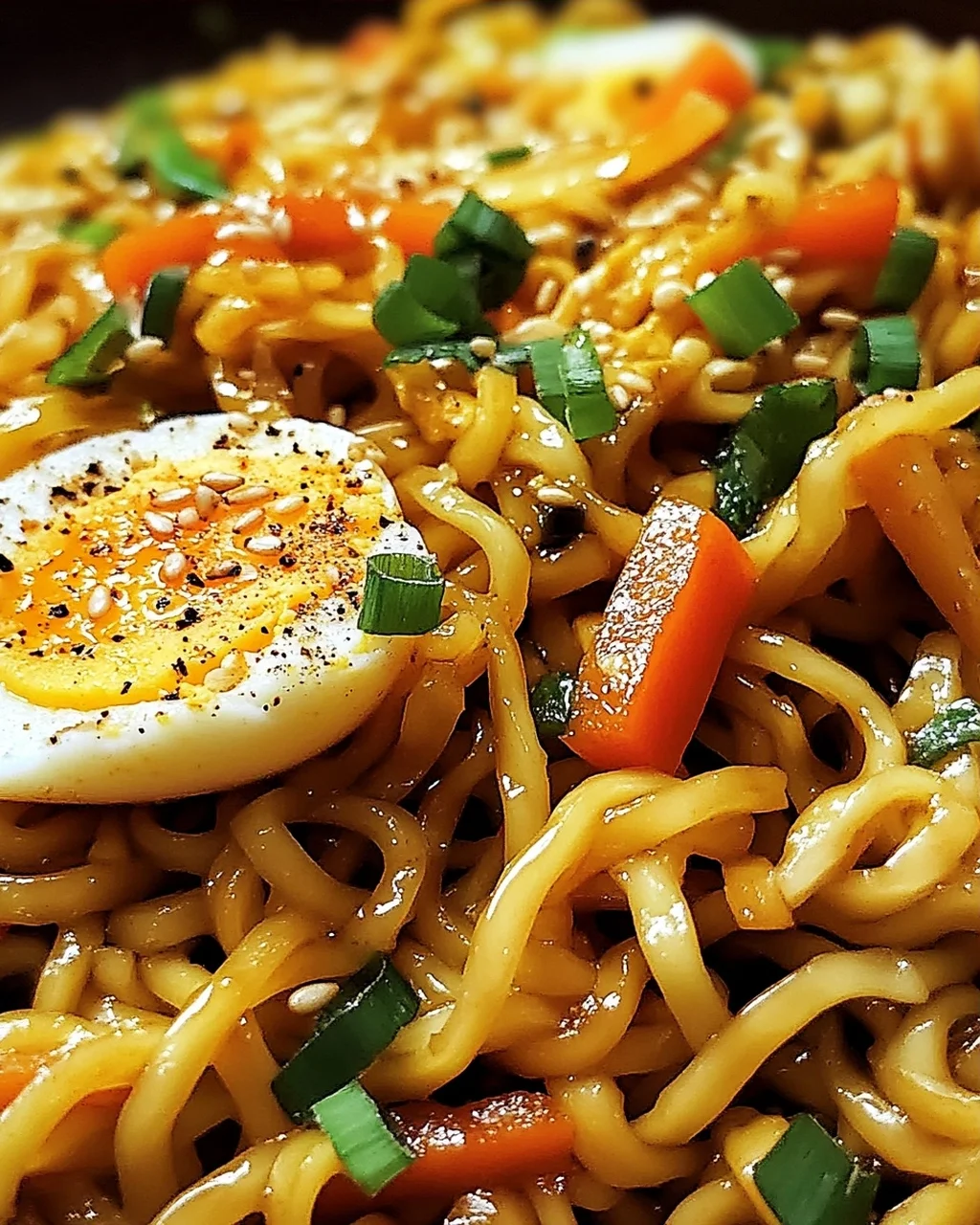 Chinesische Bratnudeln mit Ei