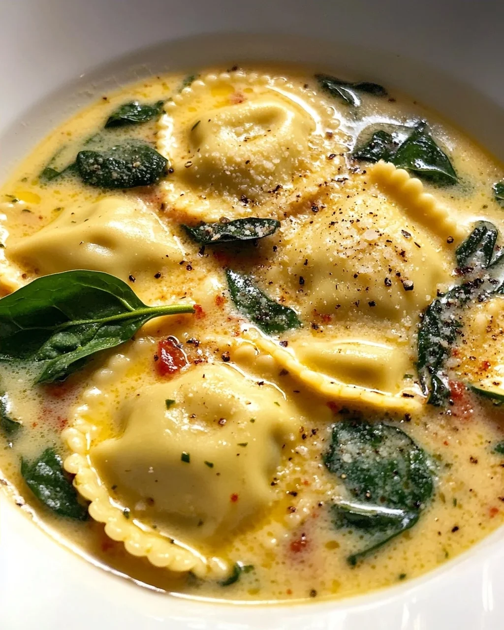 Cremige Toskanische Ravioli Suppe: Löffelweiser Genuss pur!