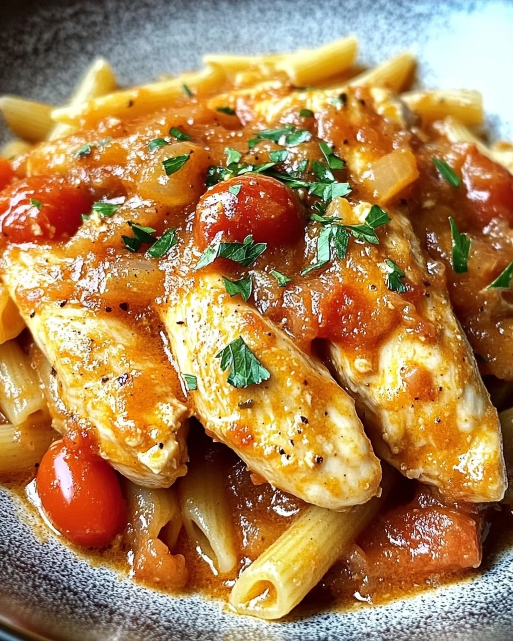 Cremiges Hühnchen all’Arrabbiata für deinen Abend!