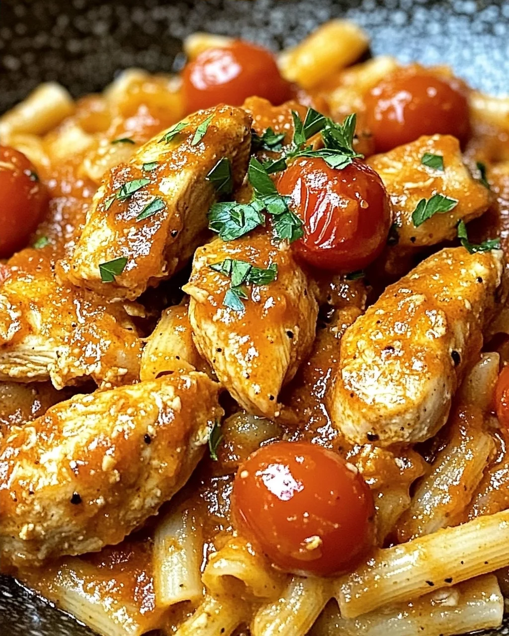 Cremiges Hühnchen all’Arrabbiata für deinen Abend!