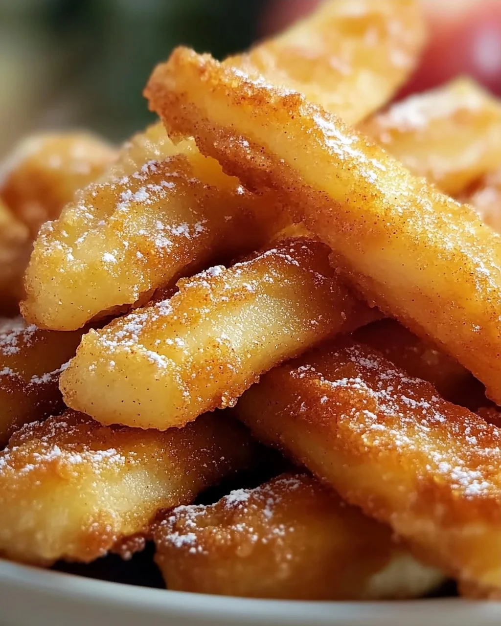 Crispy Air Fryer Apple Sticks Recipe - Healthy Snack Idea