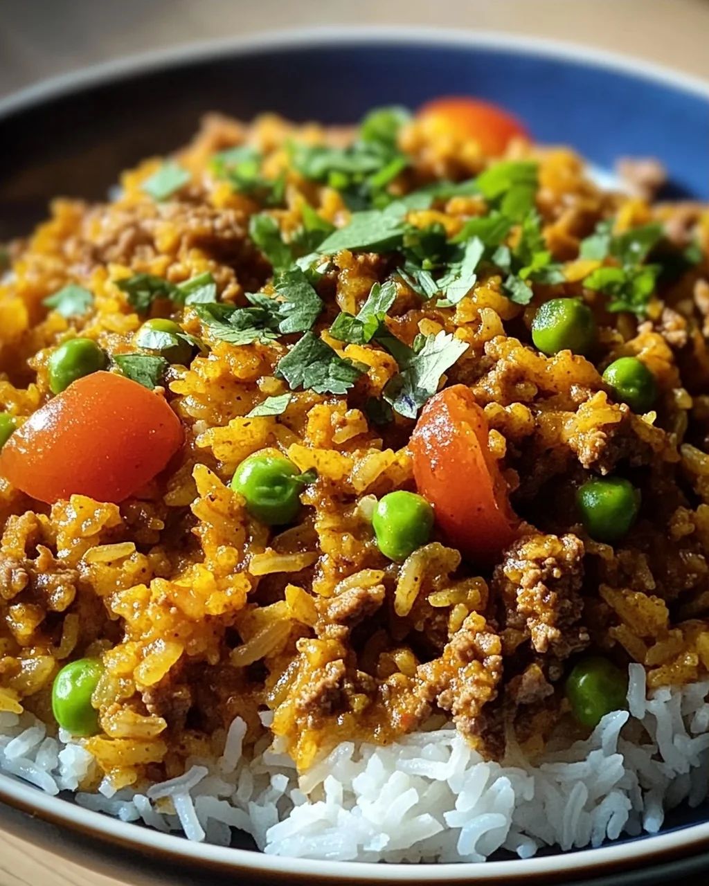 Curryreis mit Hackfleisch