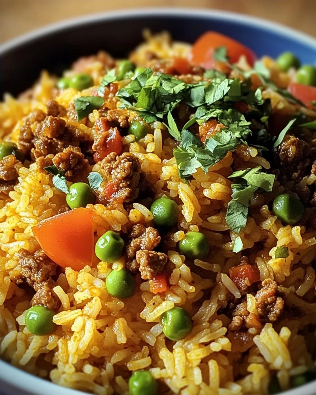 Curryreis mit Hackfleisch