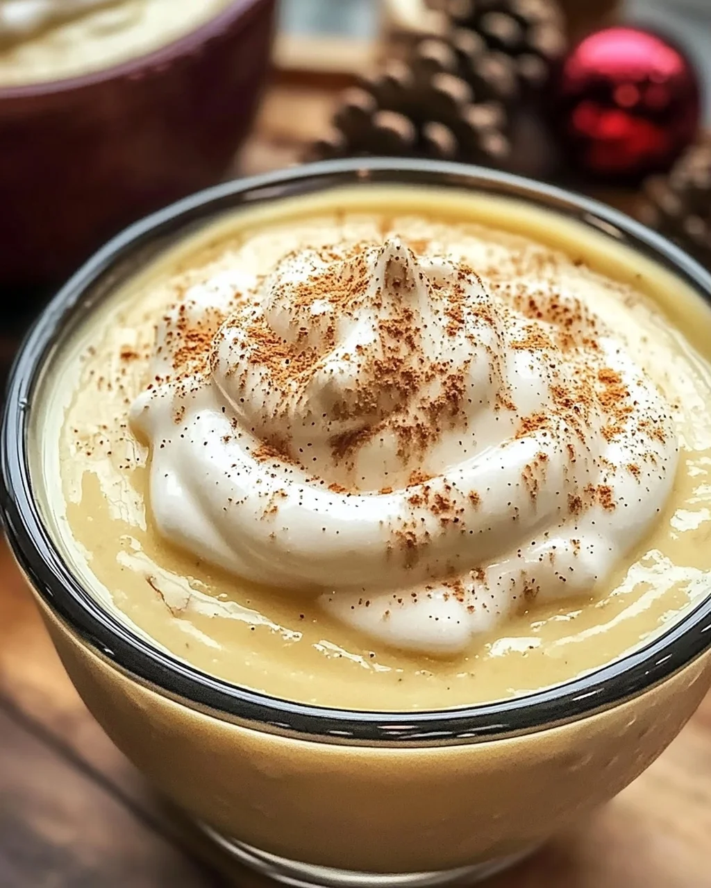 Eiernog Pudding selbst gemacht für die Feiertage