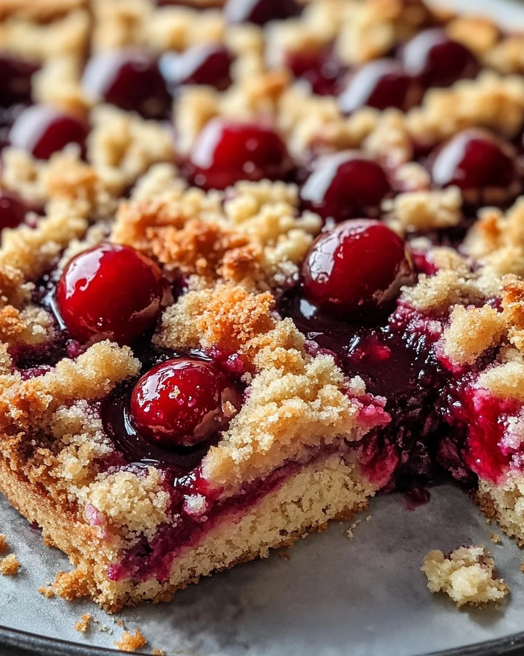 Einfacher und schneller Kirsch-Streusel-Kuchen