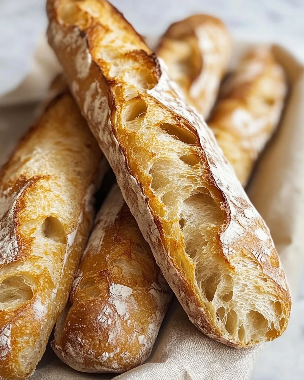 Einfaches Rezept für knuspriges Baguette