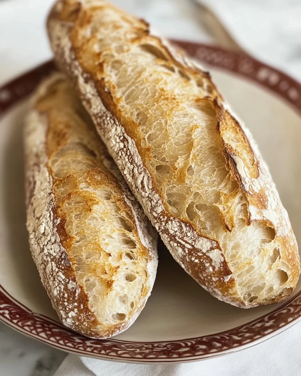 Einfaches Rezept für knuspriges Baguette