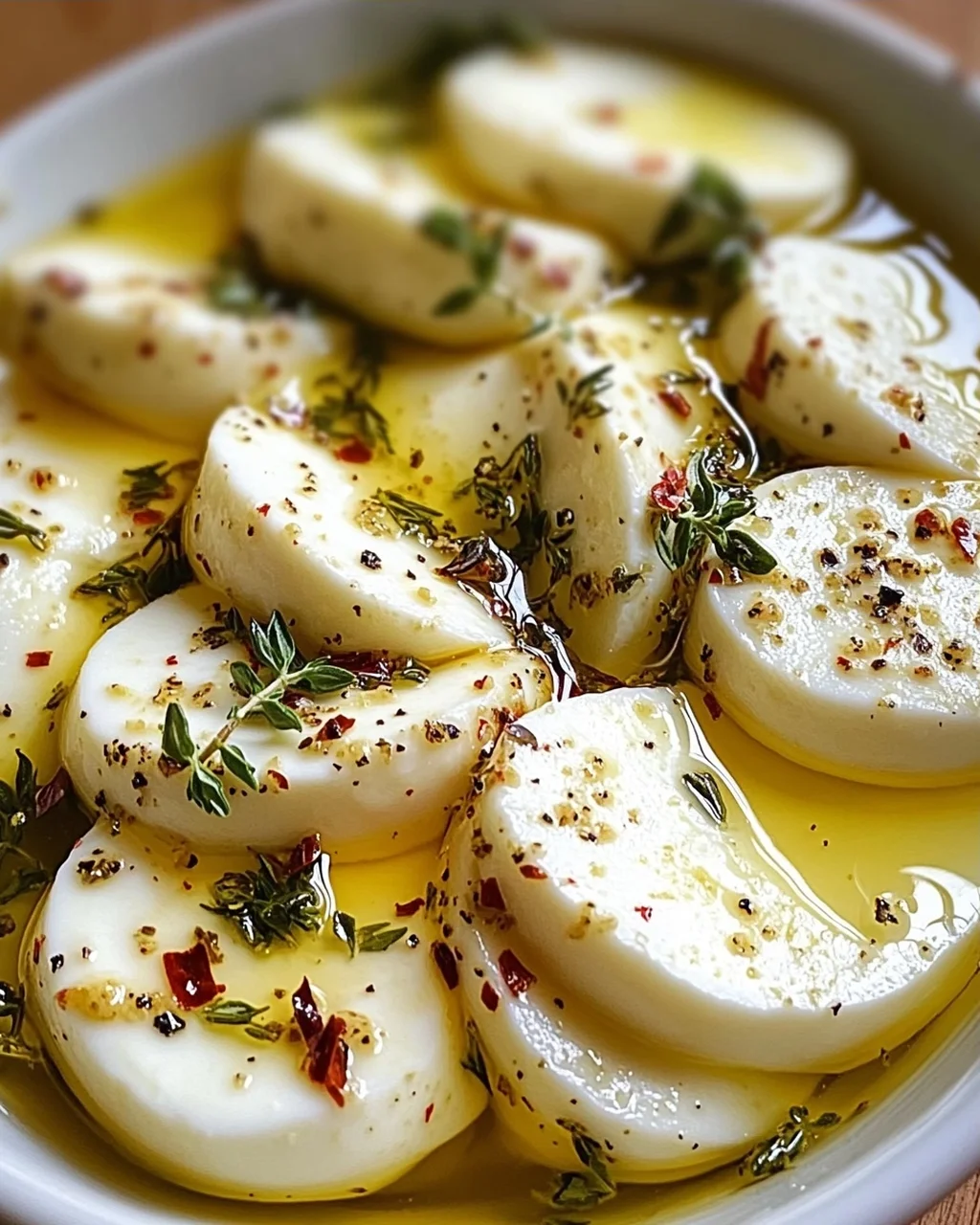 Eingelegter Mozzarella