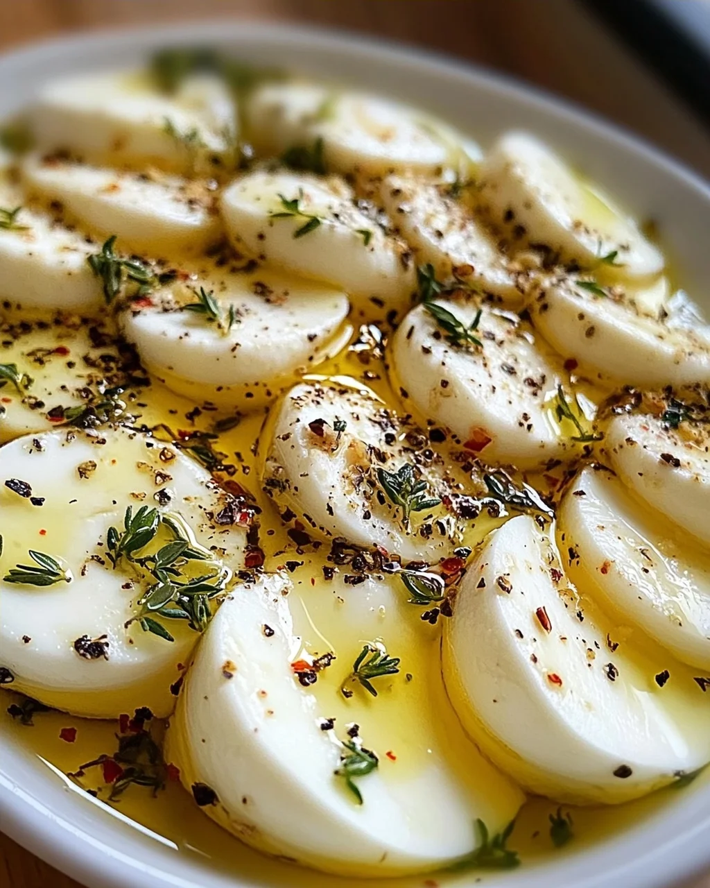 Eingelegter Mozzarella
