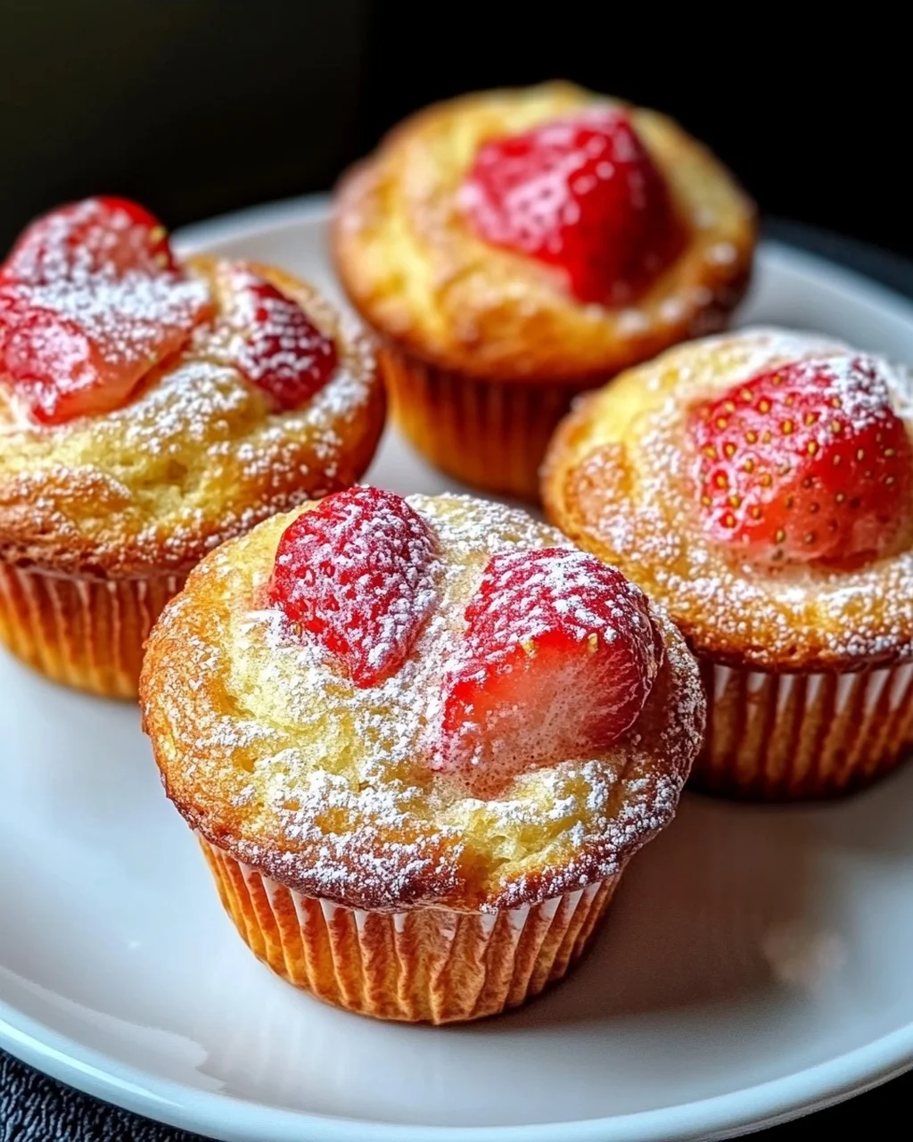 Erdbeer-Ricotta-Muffins für einen fruchtigen Start