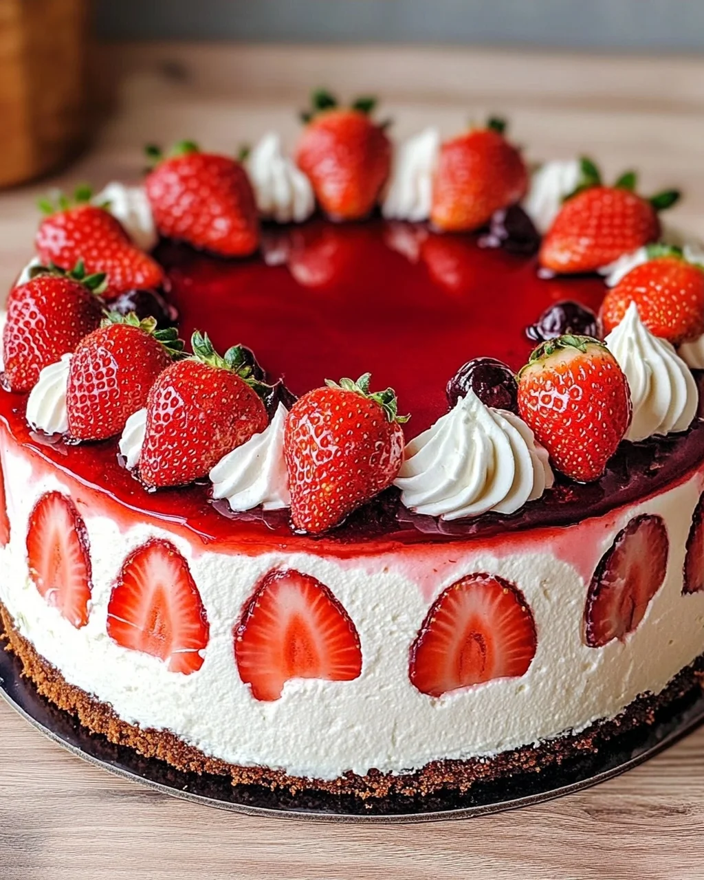 Erdbeertorte mit Joghurtcreme