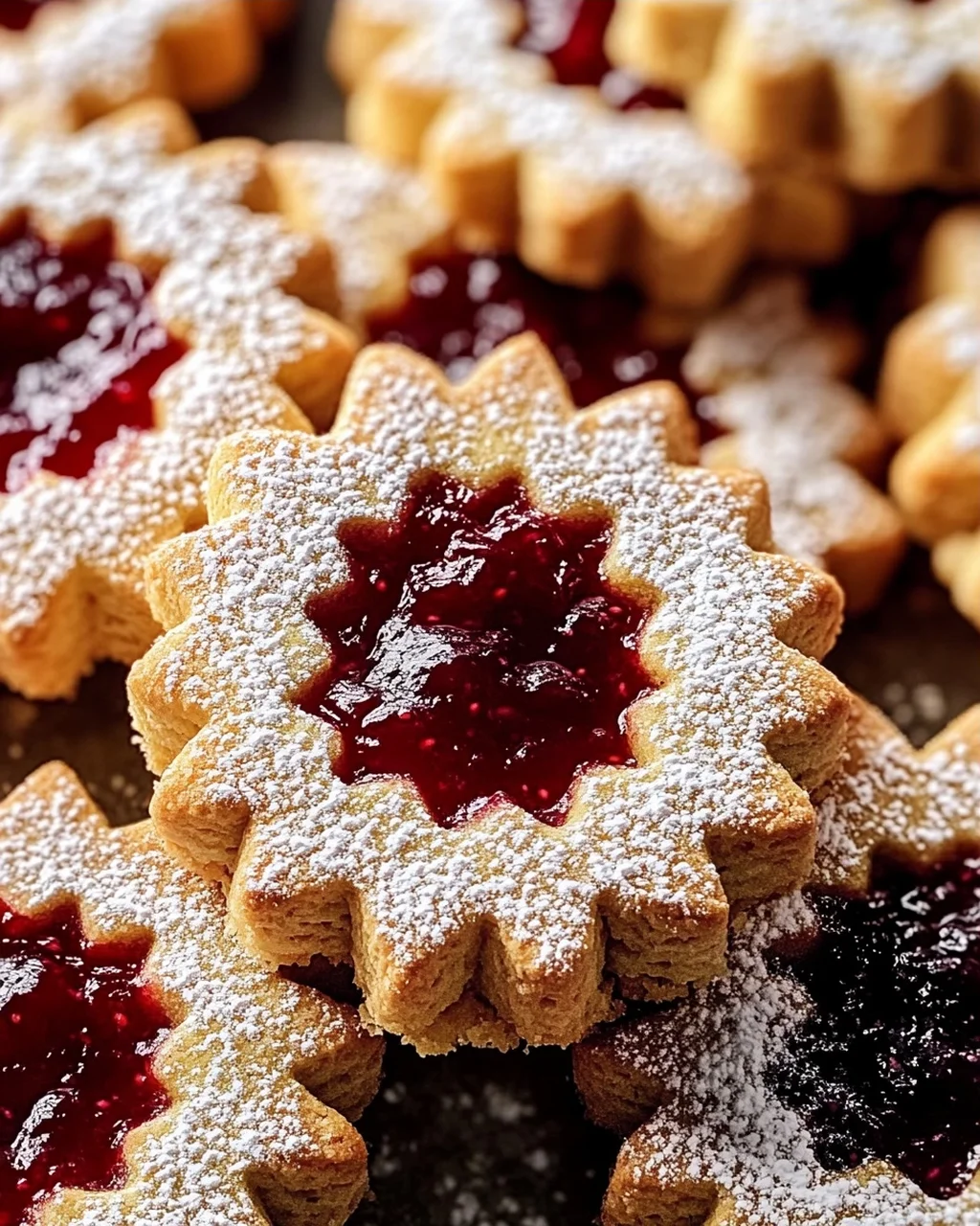 Feine Linzer-Plätzchen mit Marmelade
