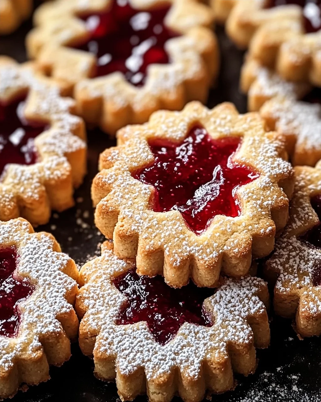 Feine Linzer-Plätzchen mit Marmelade