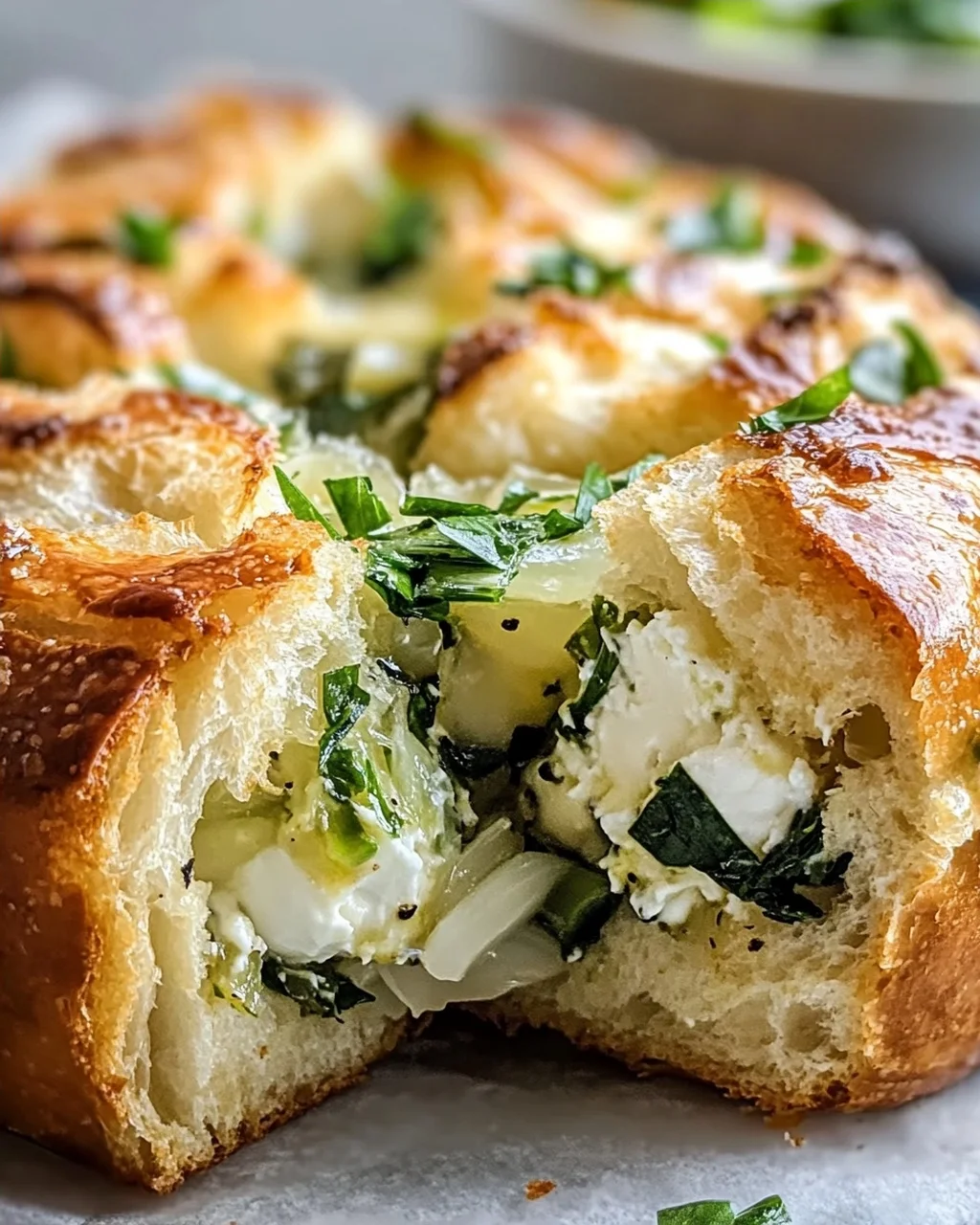 Gefülltes Bärlauchbrot mit Frischkäse: Einfach unwiderstehlich