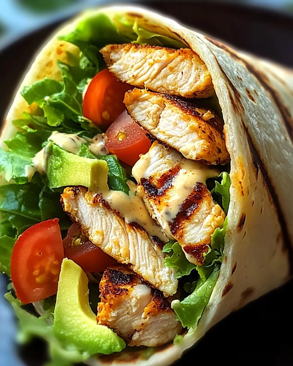 Gegrillter Hähnchen Wrap mit Chipotle Mayo