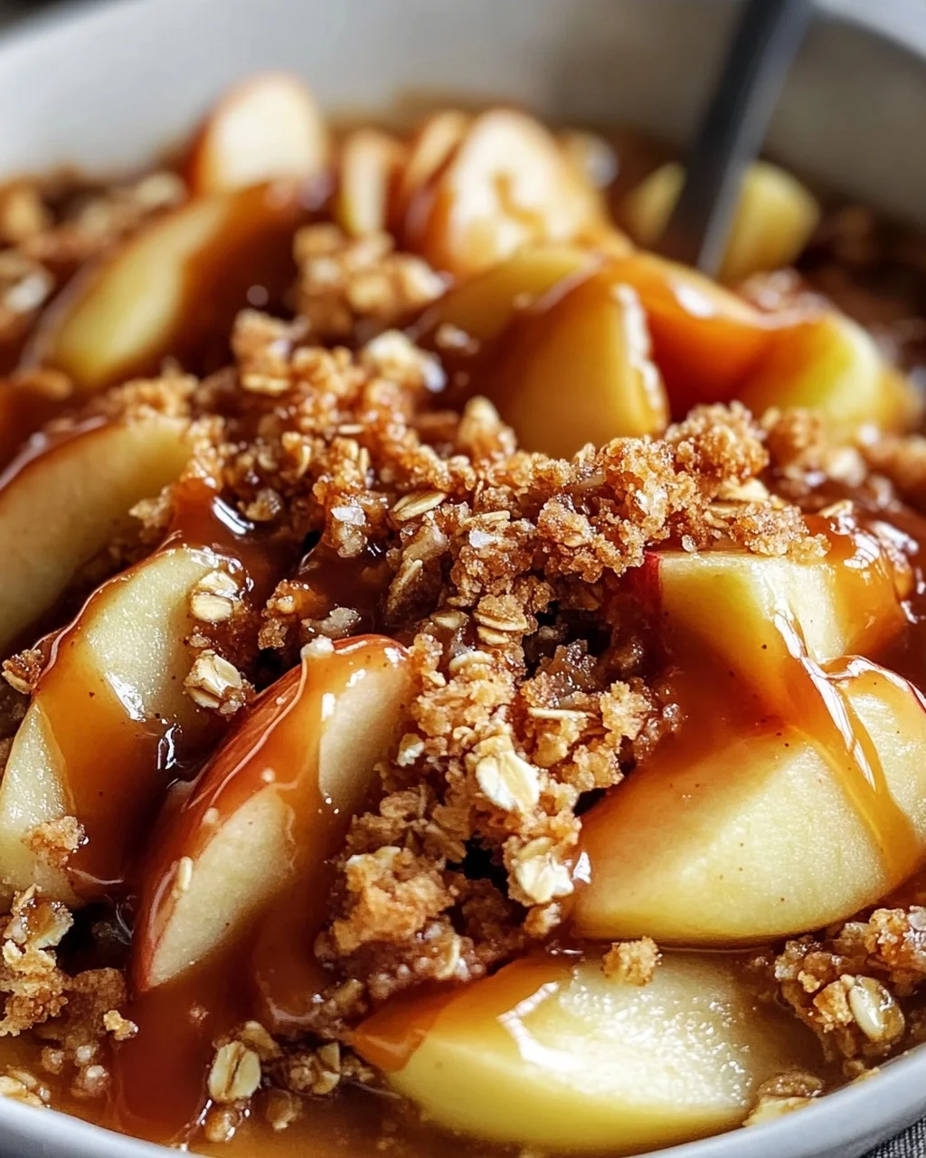 Gesalzener Karamell-Apfel-Crisp: Dein süßes Herbstglück!