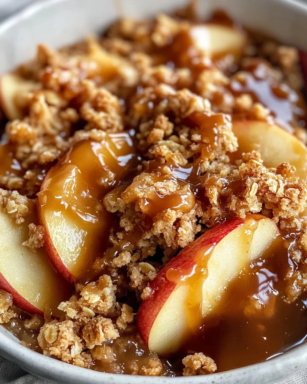 Gesalzener Karamell-Apfel-Crisp: Dein süßes Herbstglück!