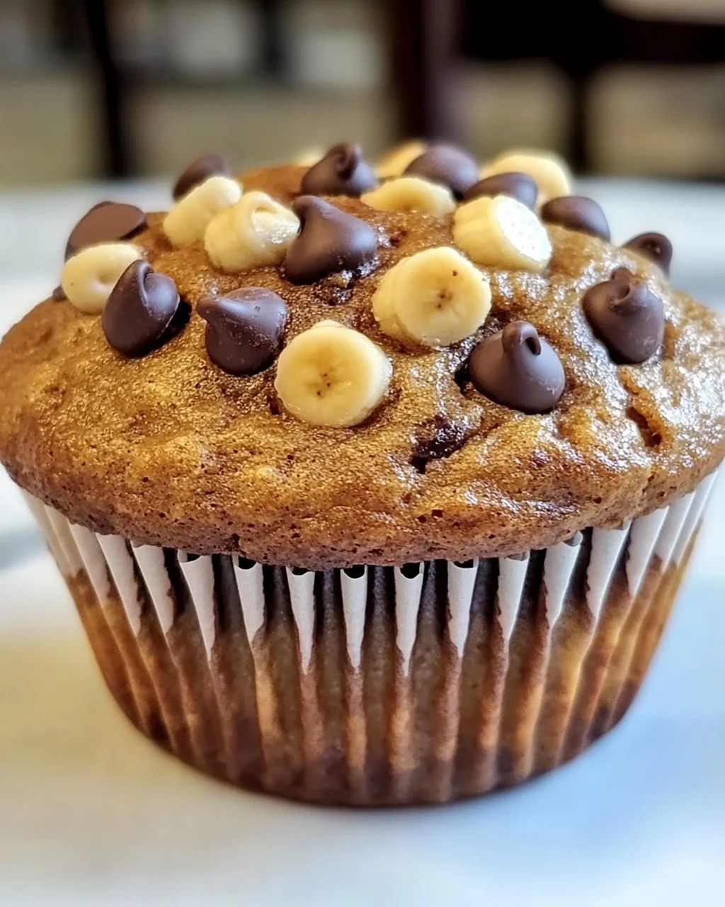 Gesunde Erdnussbutter Bananen Muffins für jeden Tag