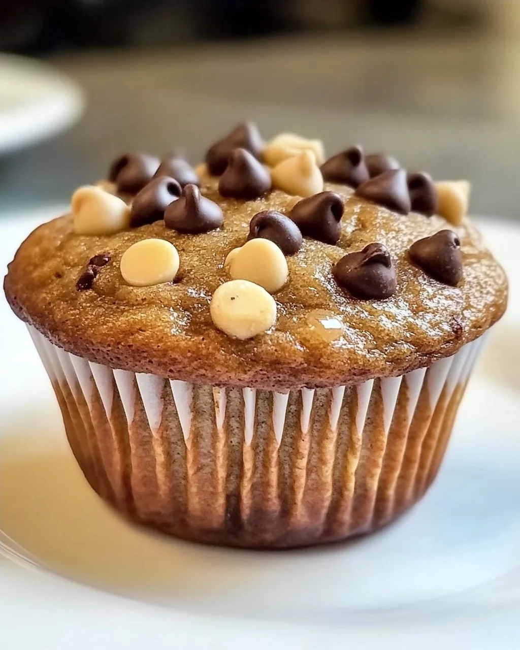 Gesunde Erdnussbutter Bananen Muffins für jeden Tag