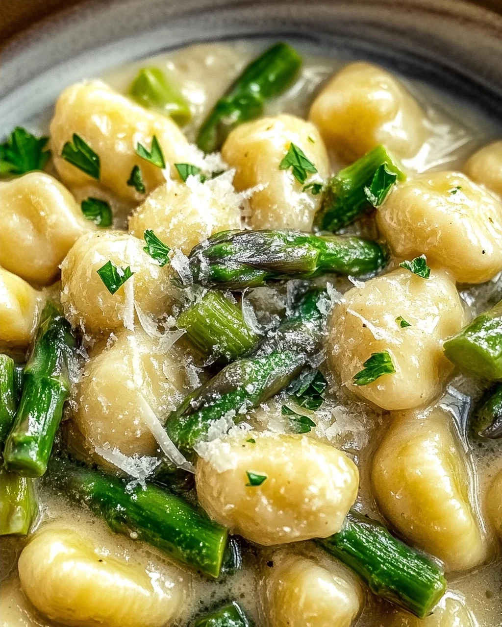 Gnocchi mit grünem Spargel
