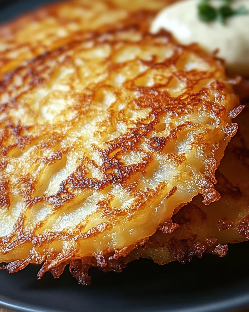Kartoffelpuffer ohne Fett aus der Heißluftfritteuse