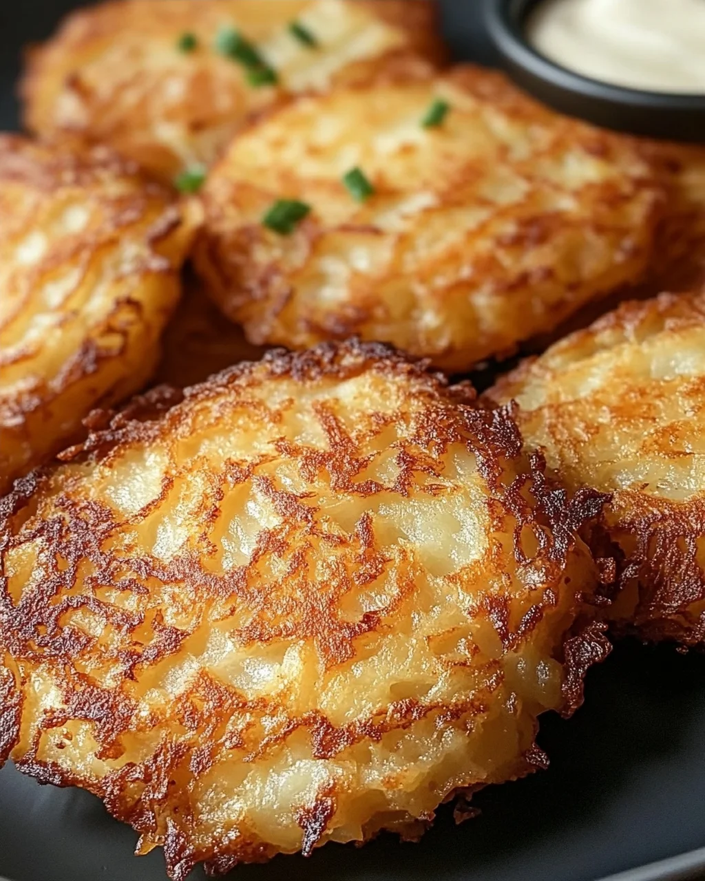 Kartoffelpuffer ohne Fett aus der Heißluftfritteuse