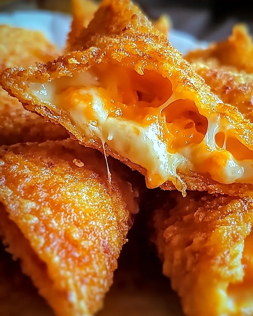 Knirschend frittierte Käse gefüllte Doritos Snacktraum