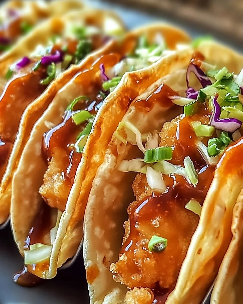 Knusprige Hähnchen-Wonton-Tacos für Zuhause