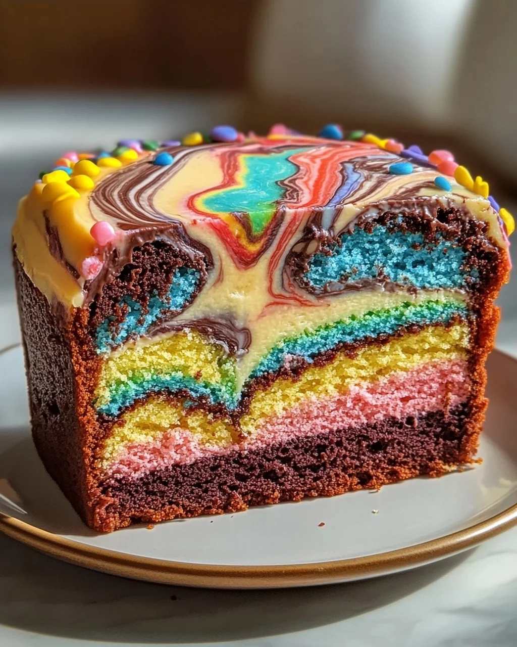 Kunterbunter Marmorkuchen: Leckeres Rezept für jeden Anlass