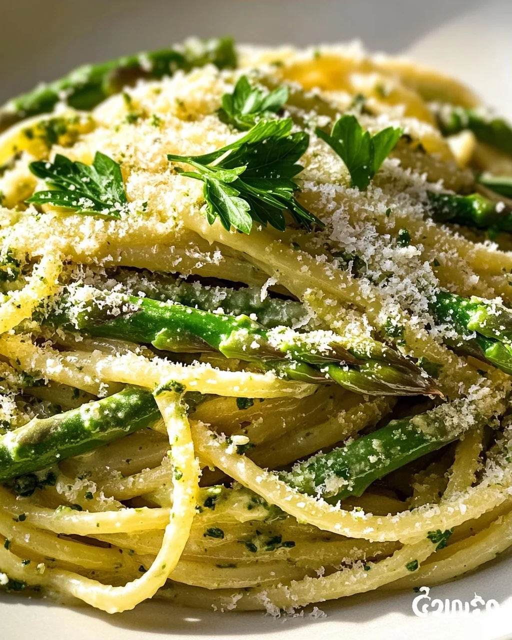 Leckere Spargel Pasta mit grünem Spargel - schnell & einfach!