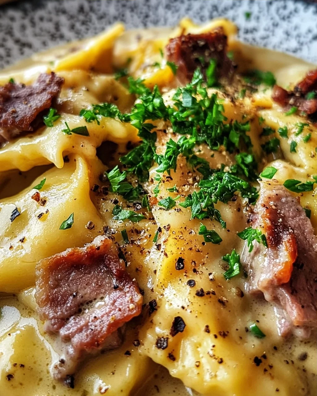 Maultaschen Carbonara