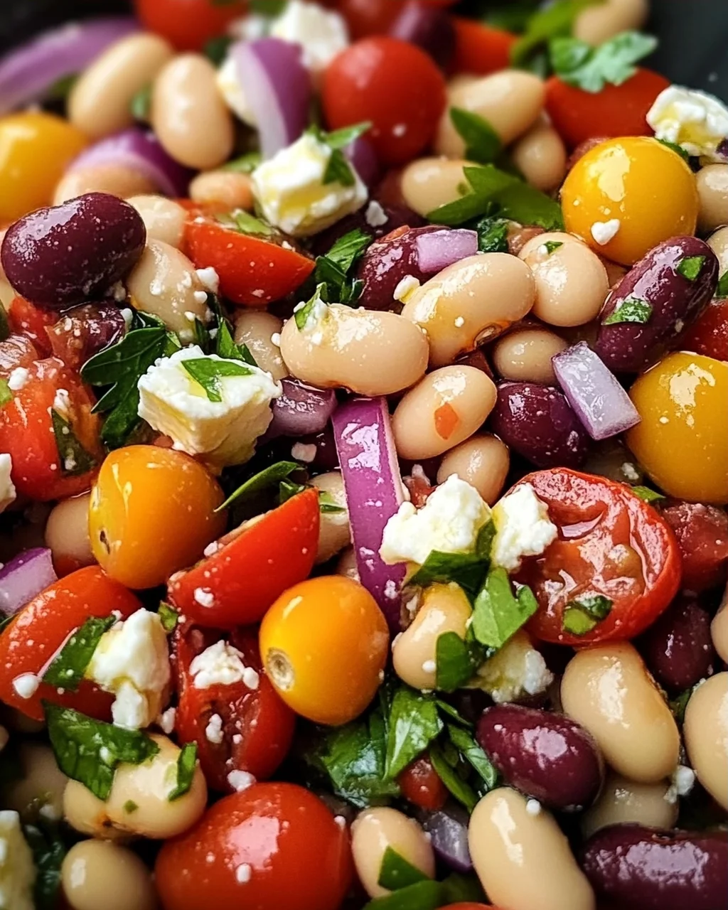 Mediterraner Bohnensalat