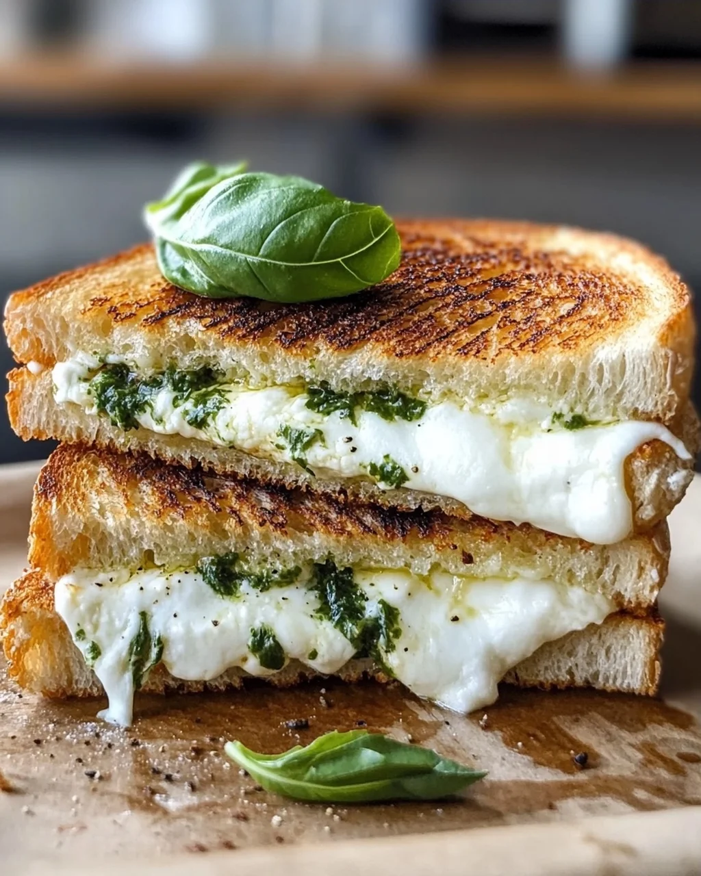 Melty Burrata Grilled Cheese Sandwich – Ein Genuss für Käseliebhaber!