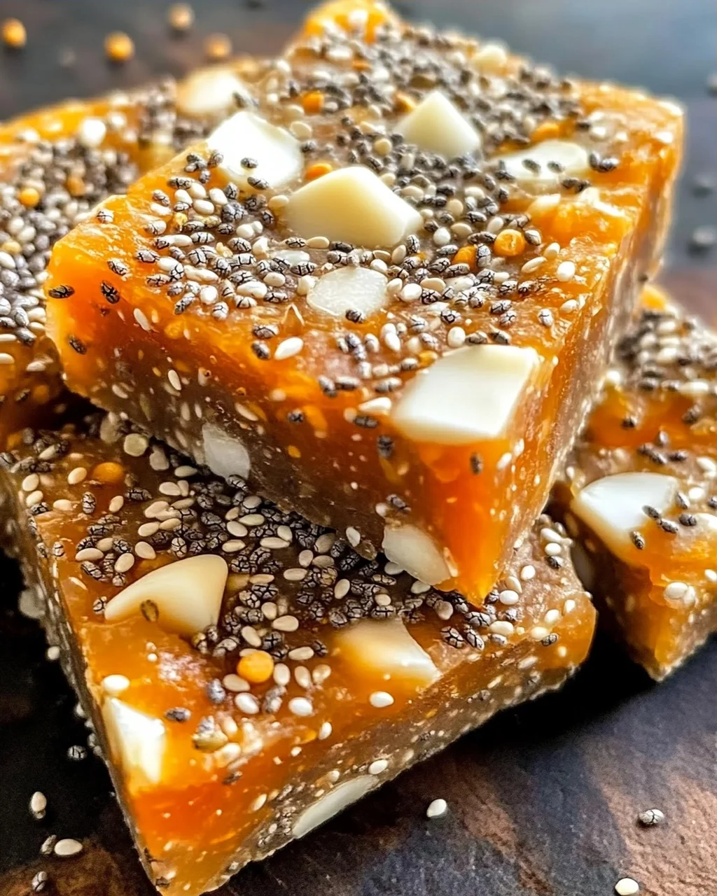 No-Bake Aprikosen Chia Energieriegel für schnelle Snacks