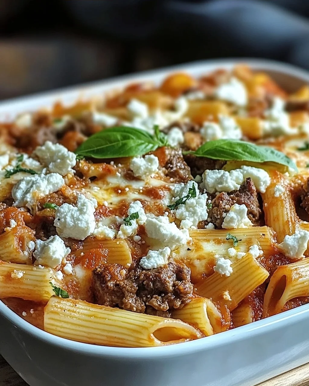 Nudelauflauf Mit Feta Hackfleisch Das Einfache Rezept Fur Genieser