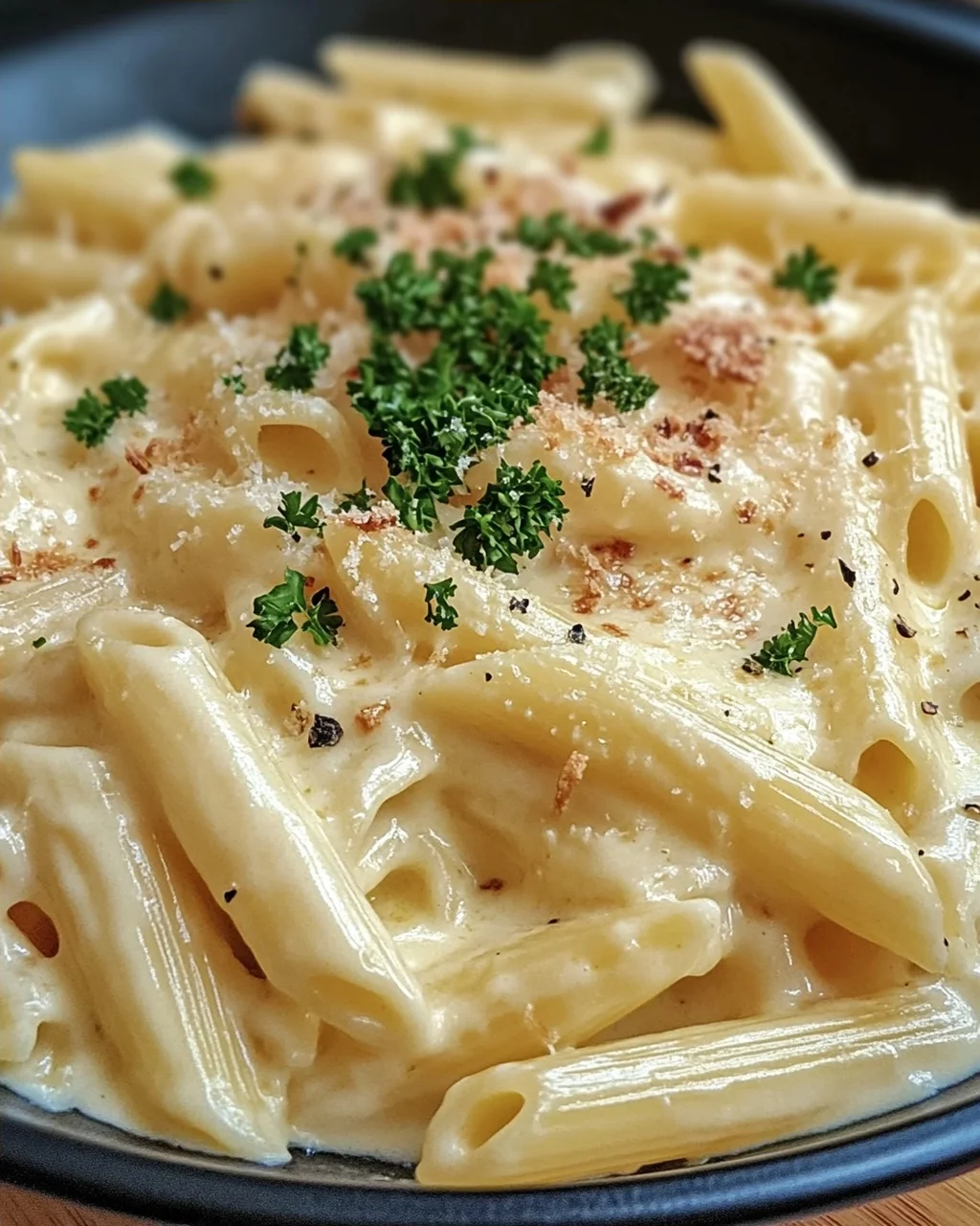 Nudeln in Käse Sahne Soße