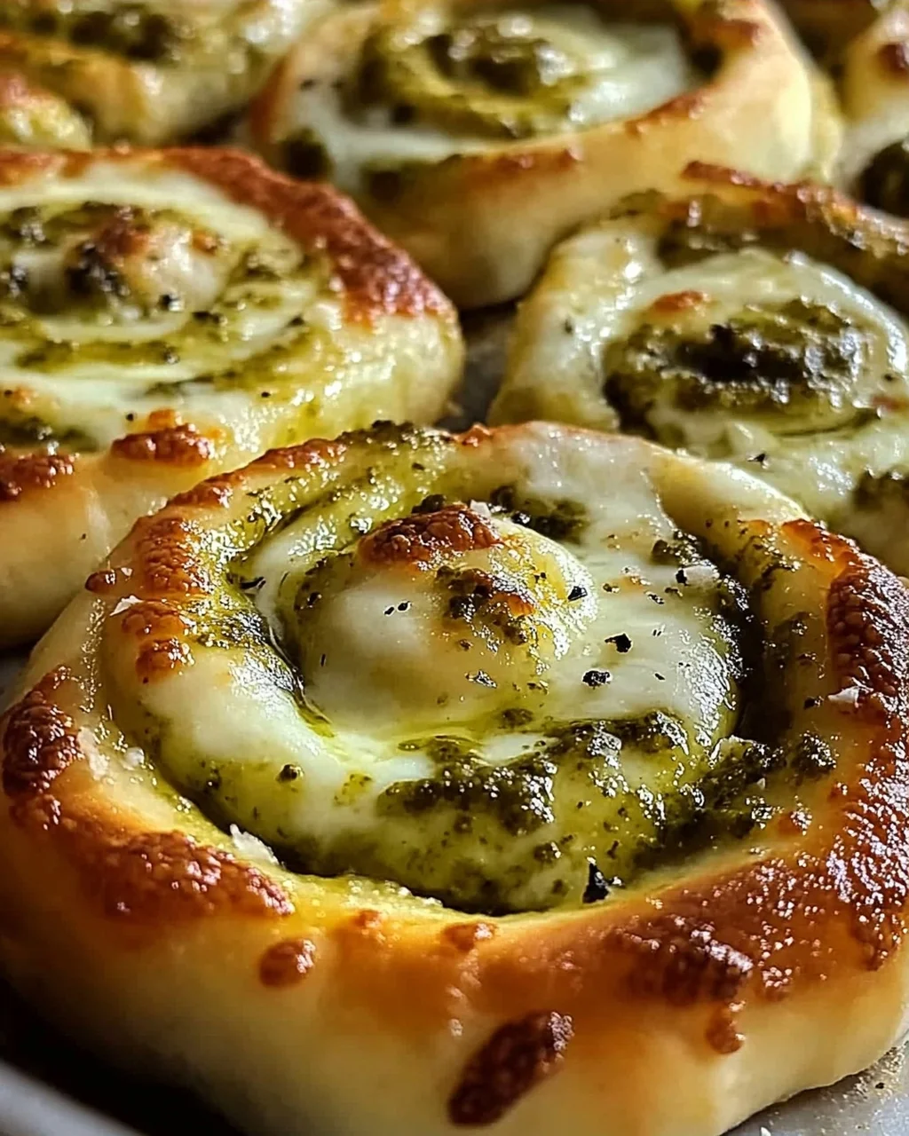 Pizzaschnecken: Pesto, Mozzarella – einfach unwiderstehlich!