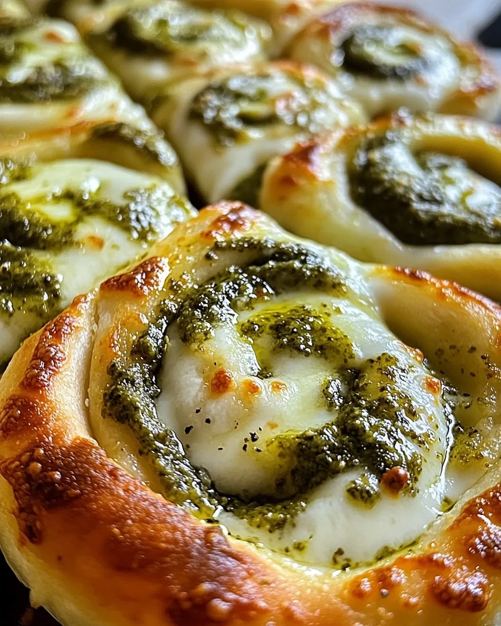 Pizzaschnecken: Pesto, Mozzarella – einfach unwiderstehlich!