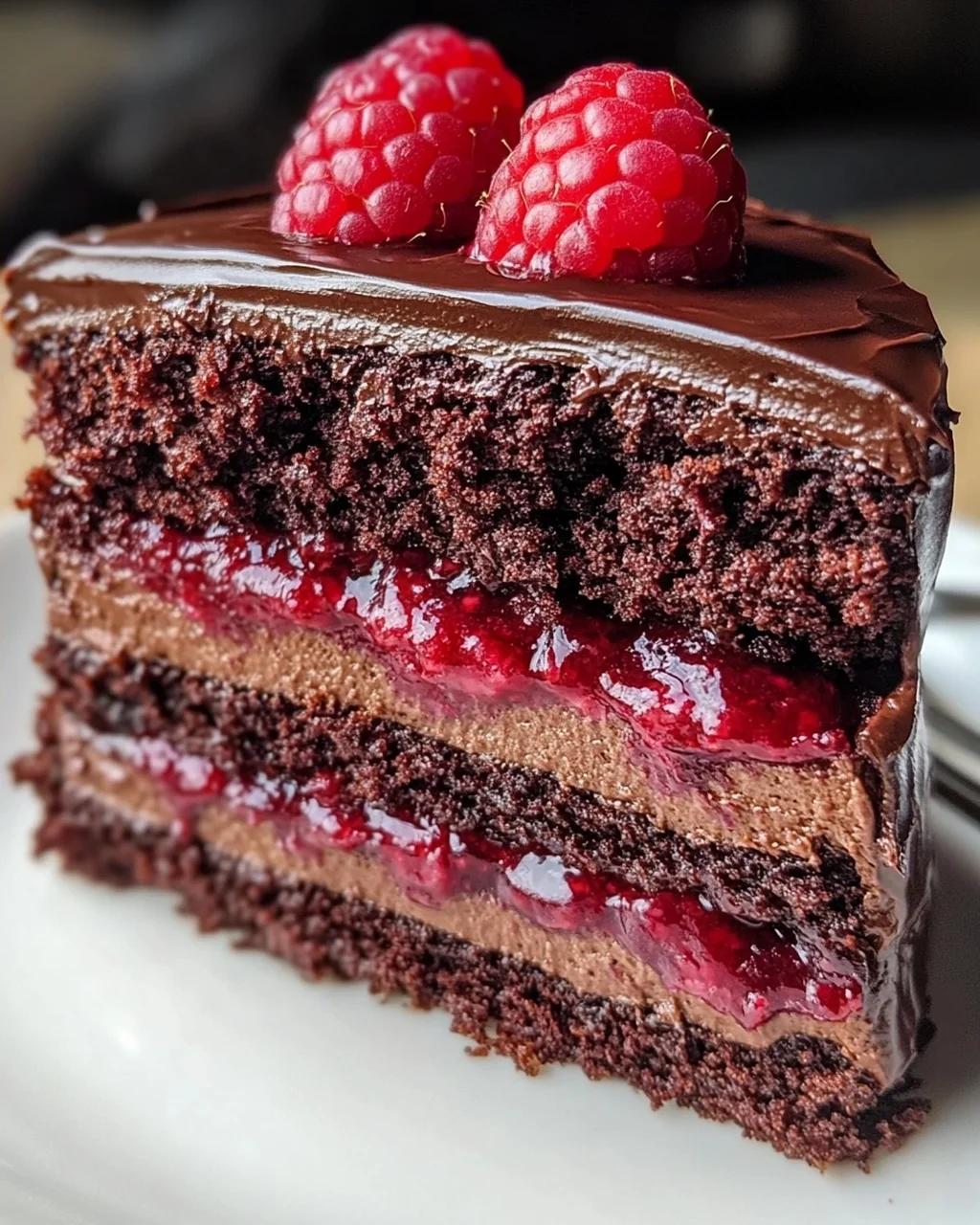 Reichhaltiger Schokoladen-Himbeer-Kuchen Rezept - unwiderstehlich!
