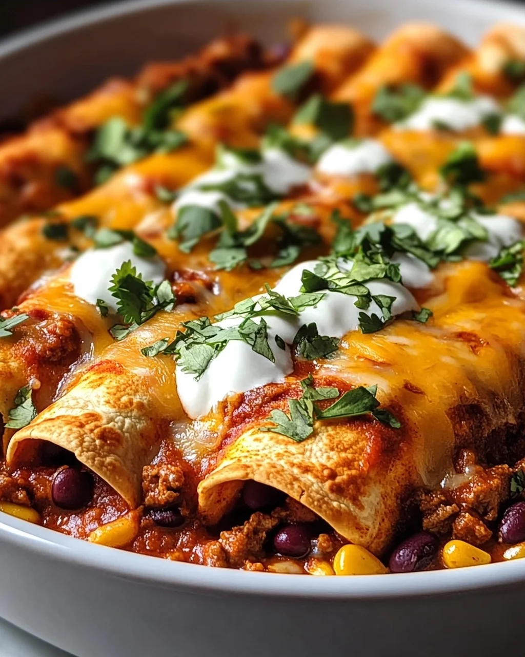 Saftige Hackfleisch-Enchiladas
