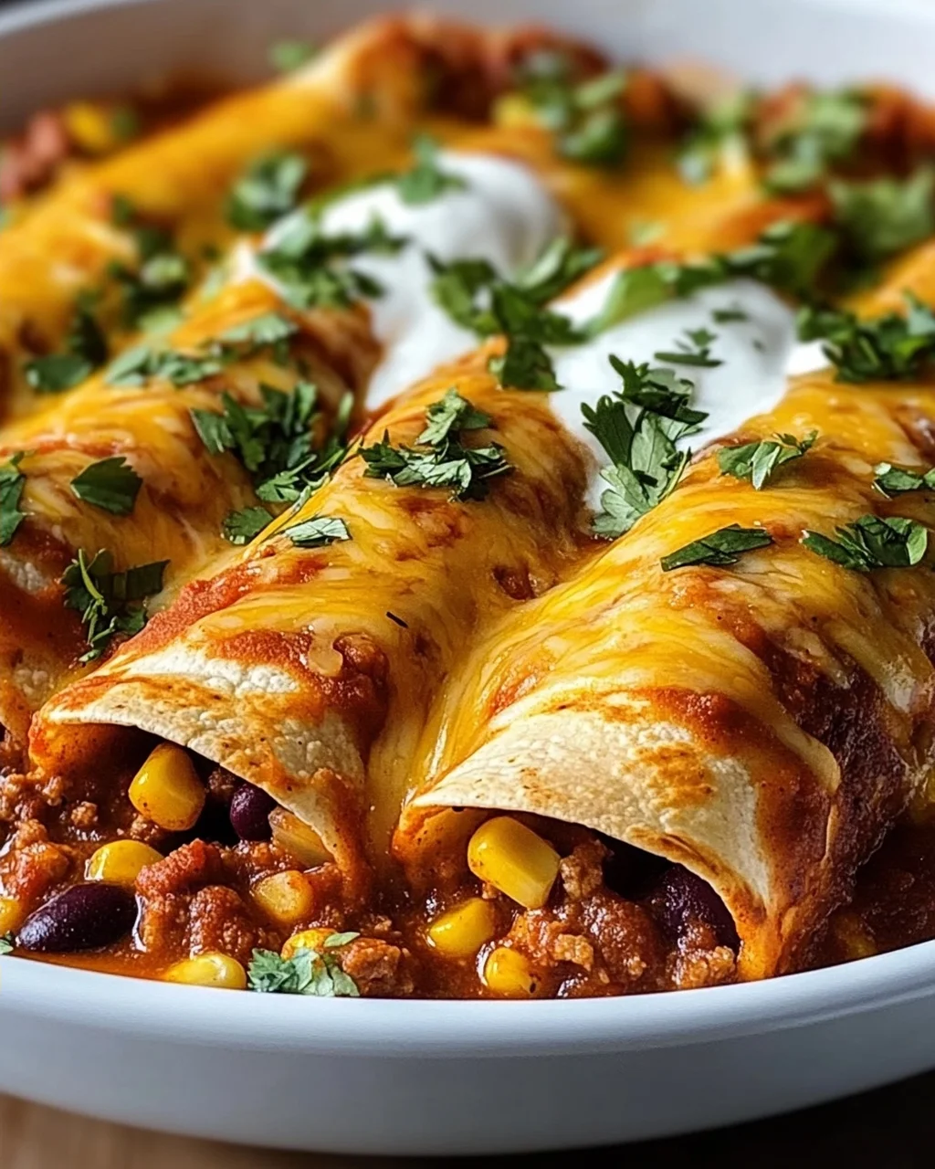 Saftige Hackfleisch-Enchiladas